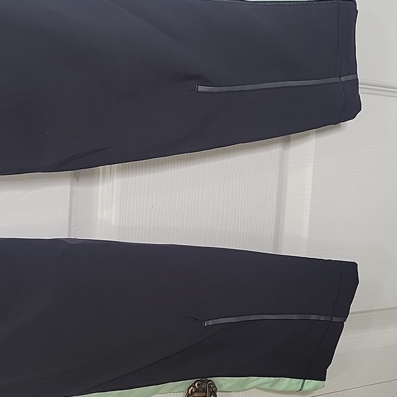 LULULEMON Black and Green Track Pants SIZE 2 - Picture 6 of 10